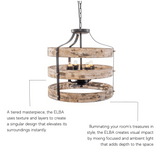 Elba, Ceiling drop lantern