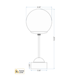 Elysian Table Lamp (The Milky White Collection) cadd | homelove.in