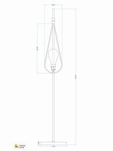 Teardrop from Heaven Floor Lamp - CADD | homelove.in