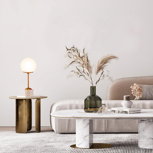 Elysian Table Lamp (The Milky White Collection) | homelove.in
