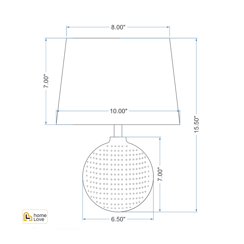 The Golden Ball Table Lamp cadd | homelove.in