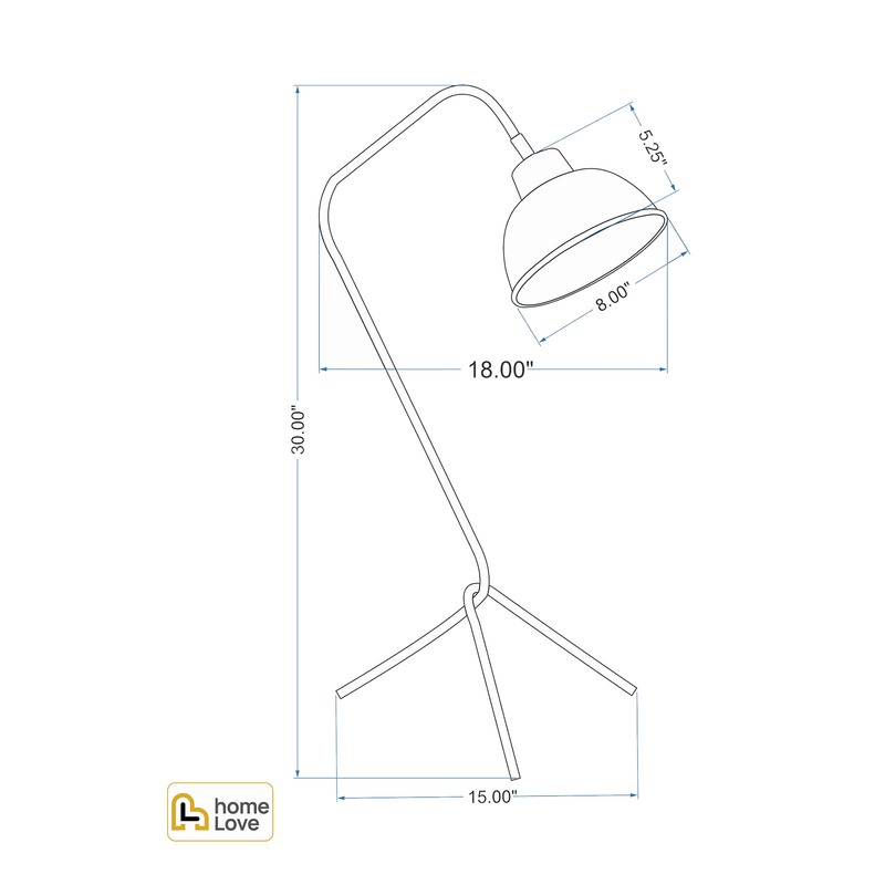 Tripod Task Lamp - CADD | homelove.in
