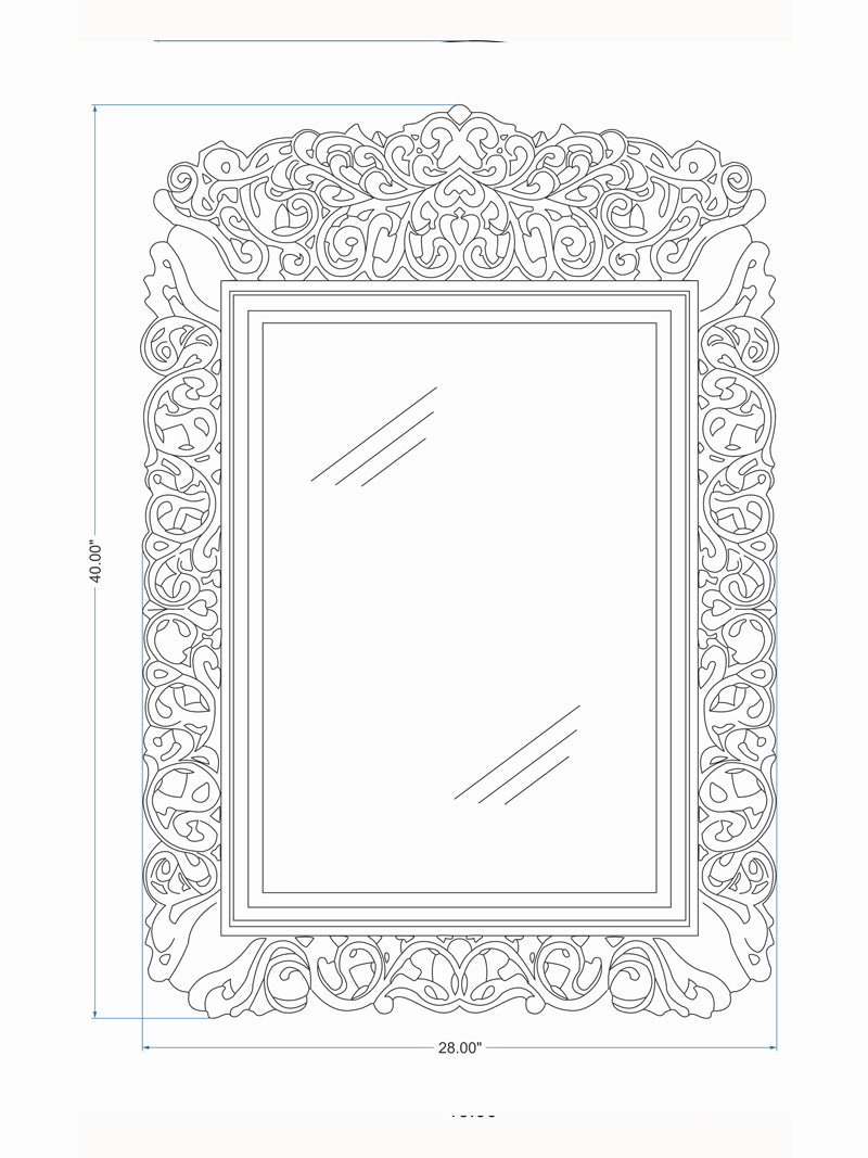Lafayette Wall Mirror cadd | homelove.in