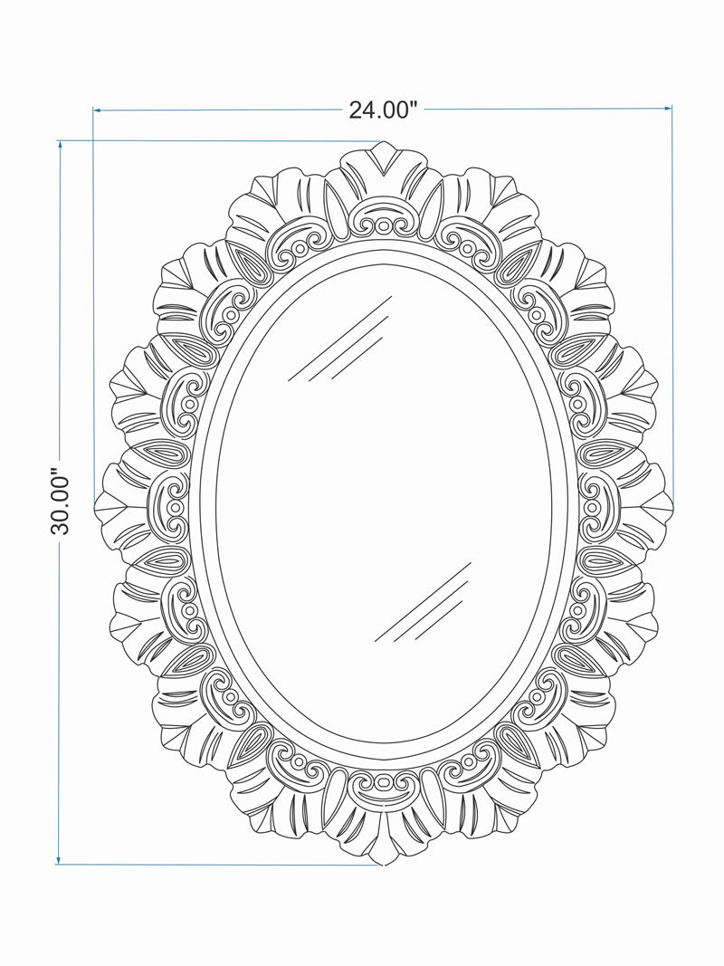 Princess Wall Mirror cadd | homelove.in
