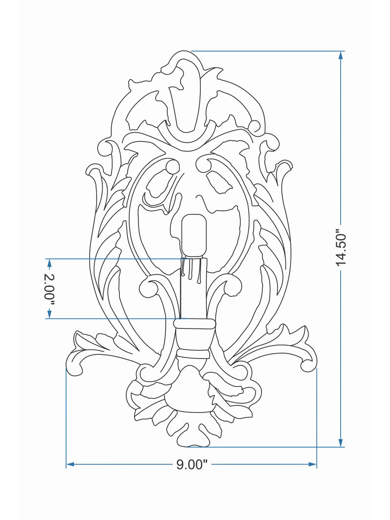 The Emblem Wall Lamp cadd | homelove.in