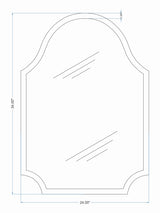 Thin Profile Wall Mirror cadd | homelove.in