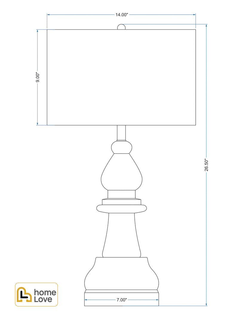 Fianchetto Table Lamp - CADD | homelove.in