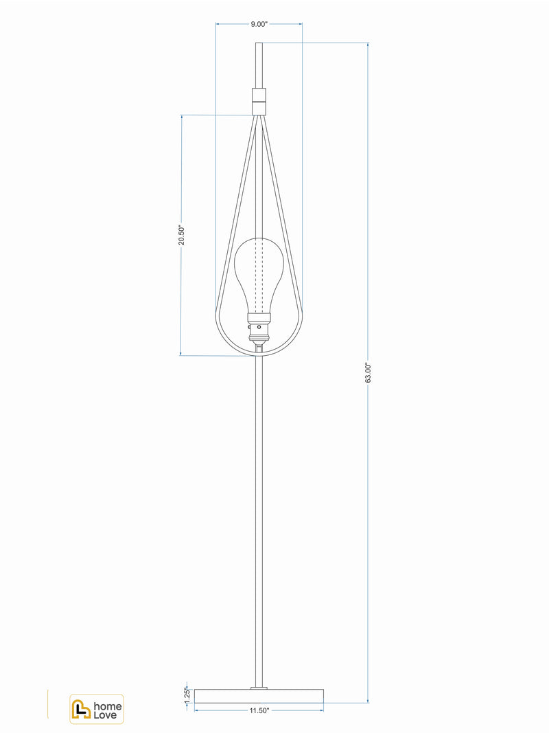 Teardrop from Heaven Floor Lamp - CADD | homelove.in