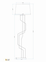 The Jigsaw Iron Floor Lamp cadd | homelove.in