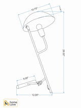 Matilda Task Lamp cadd | homelove.in