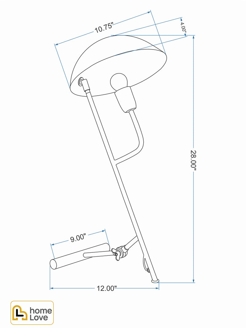 Matilda Task Lamp cadd | homelove.in